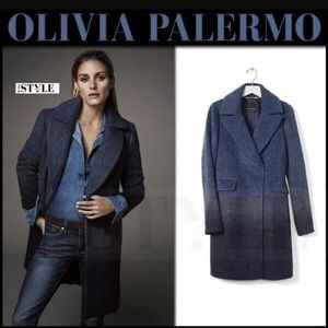 Banana Republic Ombré navy coat